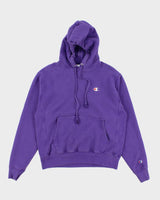 Champion Purple Reverse Weave Hoodie - M