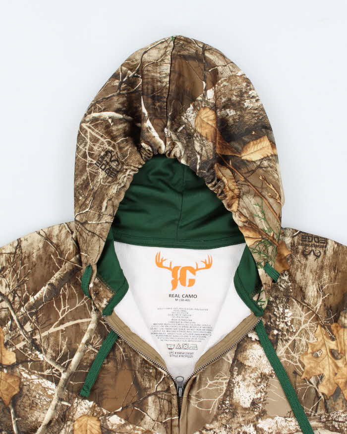 Mens Realtree Camouflage Zip Up Hoodie M