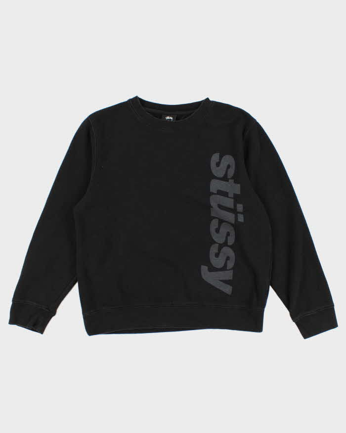 Men's Black Stussy Logo Graphic sweatshirt - M