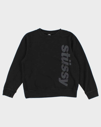 Men's Black Stussy Logo Graphic sweatshirt - M