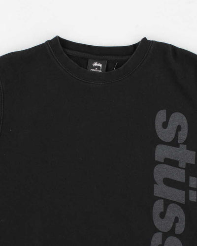 Men's Black Stussy Logo Graphic sweatshirt - M