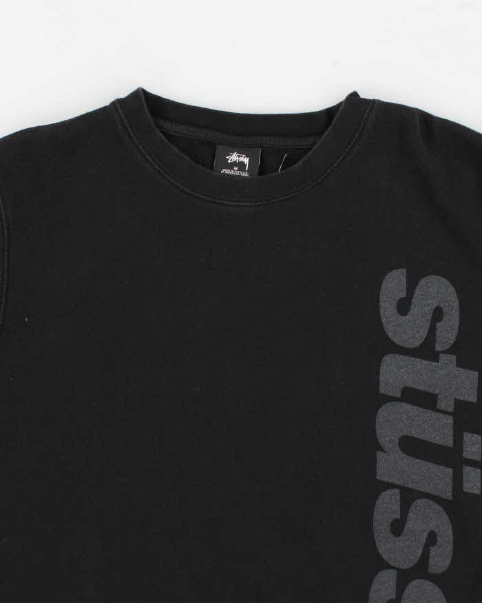 Men's Black Stussy Logo Graphic sweatshirt - M