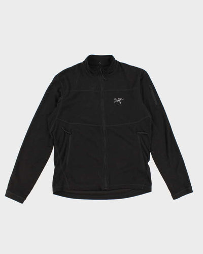 Mens Arc'Teryx Black Zip Up Thermal Sweatshirt - M