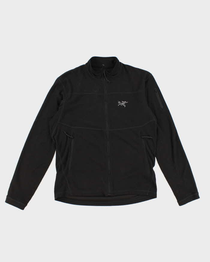 Mens Arc'Teryx Black Zip Up Thermal Sweatshirt - M