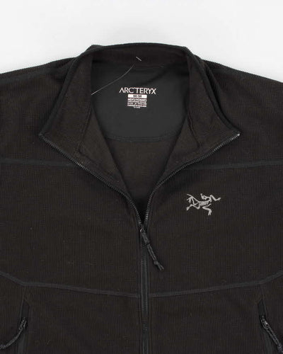 Mens Arc'Teryx Black Zip Up Thermal Sweatshirt - M