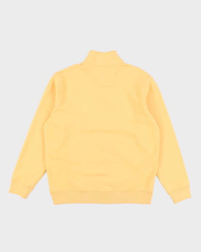 00s Eddie Bauer Yellow Quarter Zip Sweatshirt - M