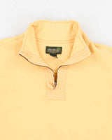 00s Eddie Bauer Yellow Quarter Zip Sweatshirt - M