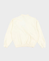 00s Bossini Quarter Zip Cream Sweatshirt - M