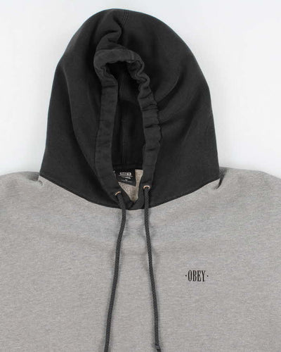 Men's Grey Obey Hoodie - M