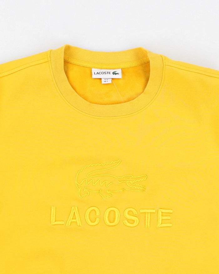 Men's Vintage Fleece-Lined Lacoste Sweatshirt - L