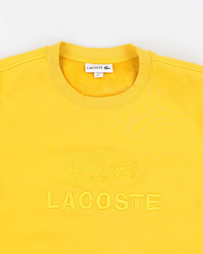 Men's Vintage Fleece-Lined Lacoste Sweatshirt - L