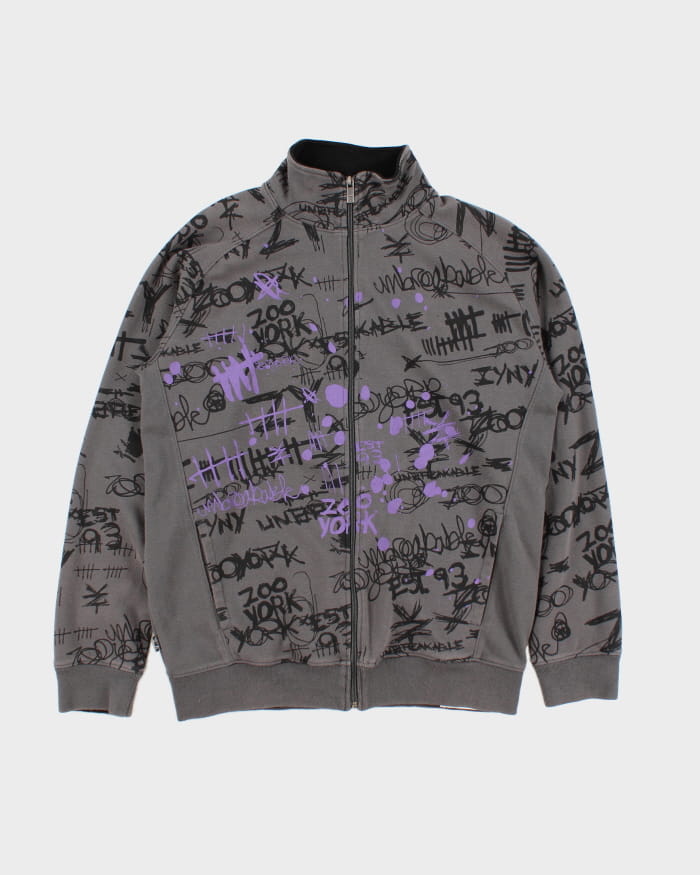 Y2K Zoo York Zip-Up Sweatshirt - L