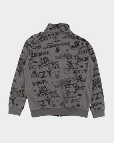 Y2K Zoo York Zip-Up Sweatshirt - L
