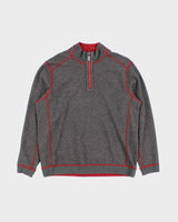 Tommy Bahama Reversible Quarter Zip Sweatshirt - L