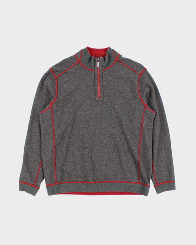 Tommy Bahama Reversible Quarter Zip Sweatshirt - L