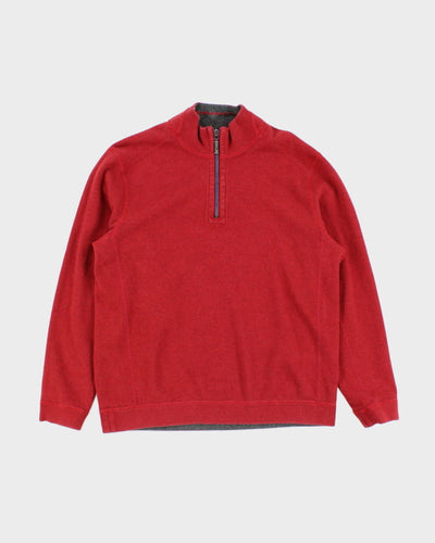 Tommy Bahama Reversible Quarter Zip Sweatshirt - L