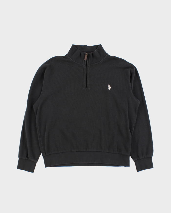 US Polo Assn Quarter Zip Sweatshirt - L