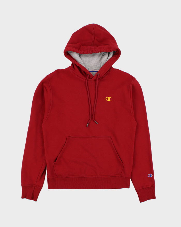 00s Champion Red Hoodie - S