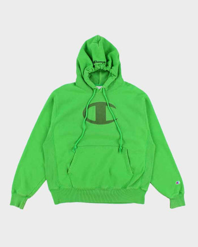 Champion Green Reverse Weave Hoodie - L
