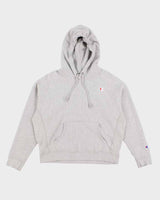 00s Champion Grey Reverse Weave Hoodie - XL