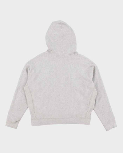 00s Champion Grey Reverse Weave Hoodie - XL