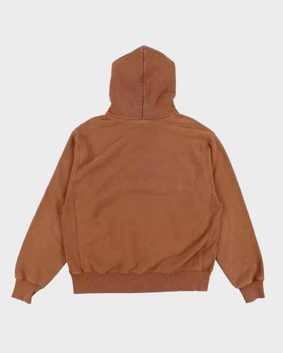 Champion Brown Reverse Weave Hoodie - L