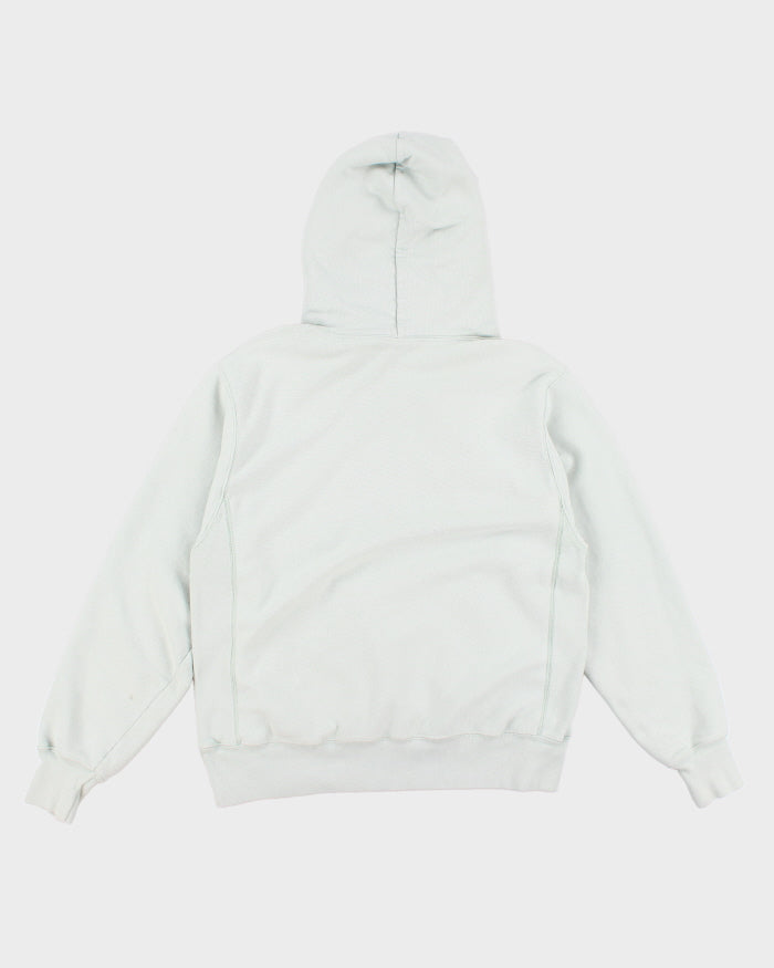 00s Champion Blue/Grey Reverse Weave Hoodie - M