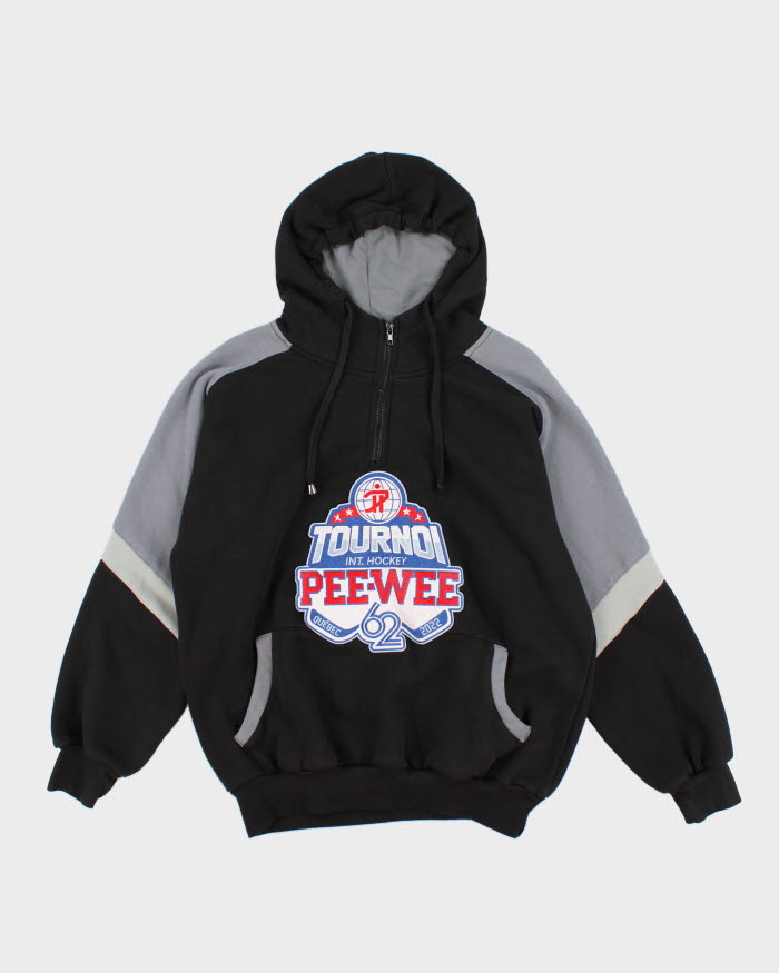 Vintage 90's Pee-Wee Hockey 1/4 Zip Hoodie - S