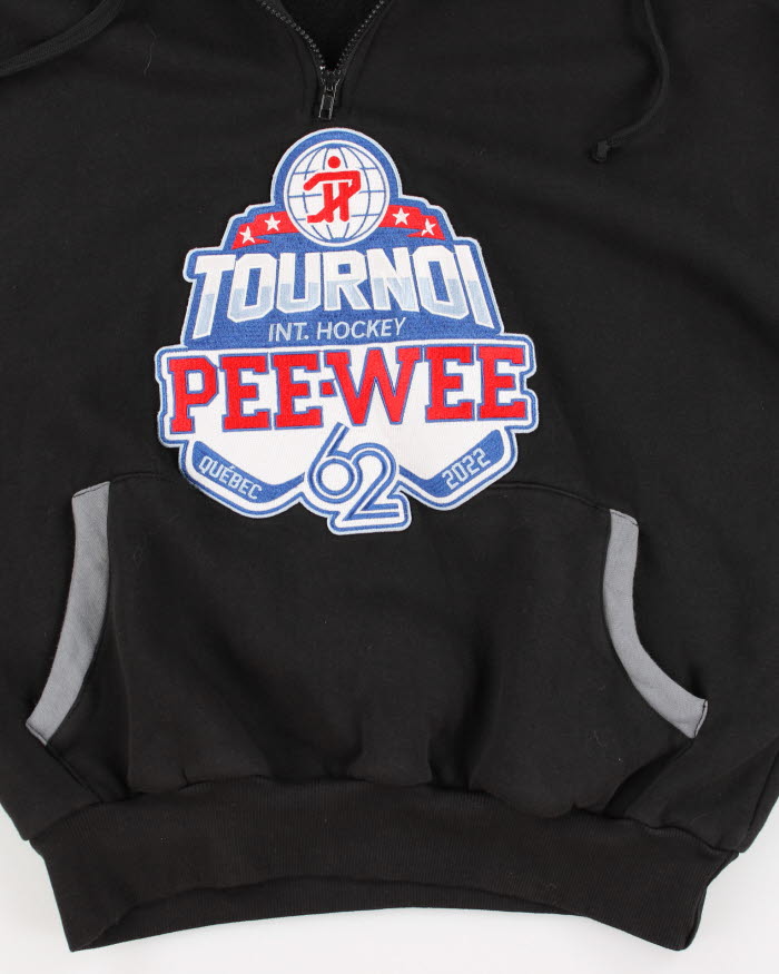 Vintage 90's Pee-Wee Hockey 1/4 Zip Hoodie - S