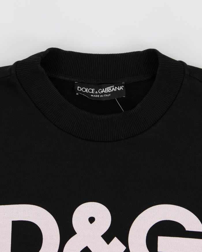 美品＊DOLCE&GABBANA 黒Tシャツ PRINCE OF LOVE 46 Vintage 90's Dolce and Gabbana Prince Sweatshirt - M – Rokit