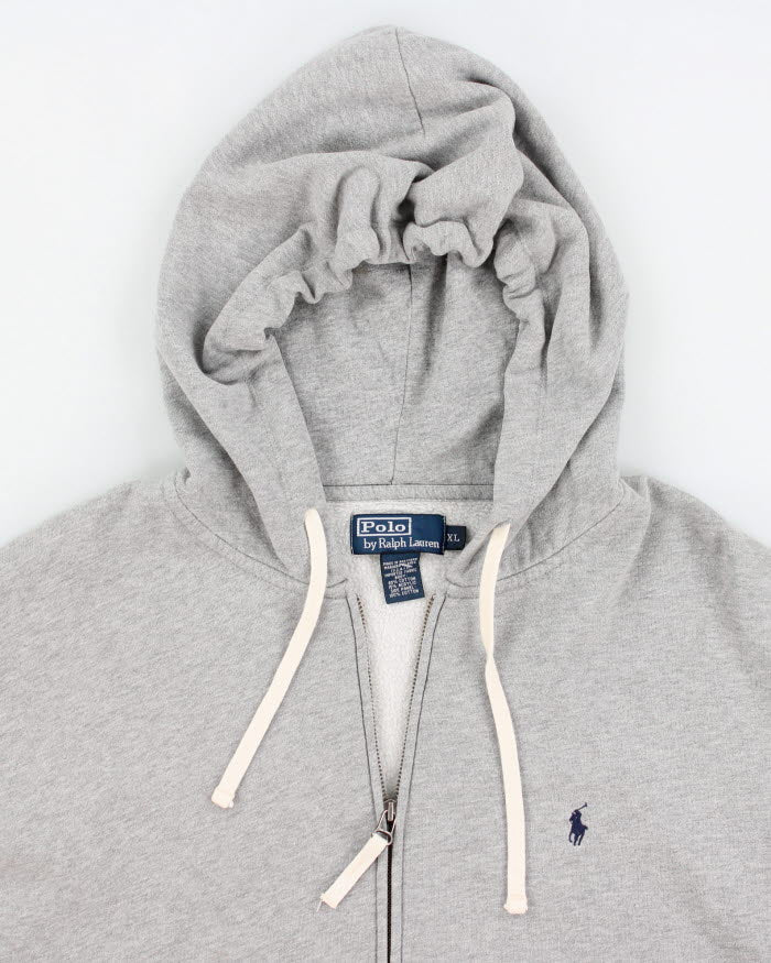Vintage Men's Ralph Lauren Zip Up Hoodie - XL