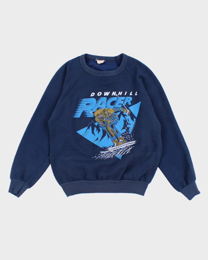 Vintage 80's Downhill Racer Sweatshirt - M
