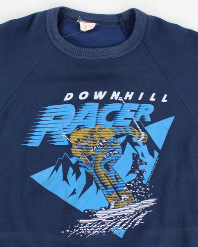 Vintage 80's Downhill Racer Sweatshirt - M