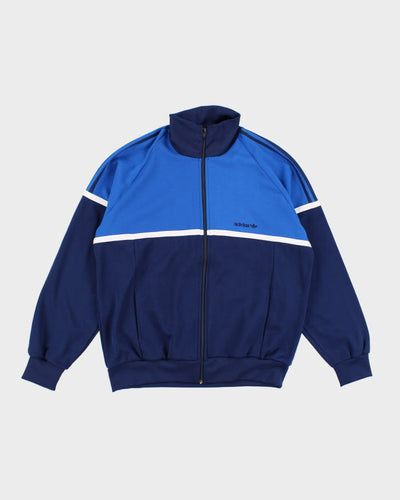 Adidas Blue Zip-Up Track Sweatshirt - L