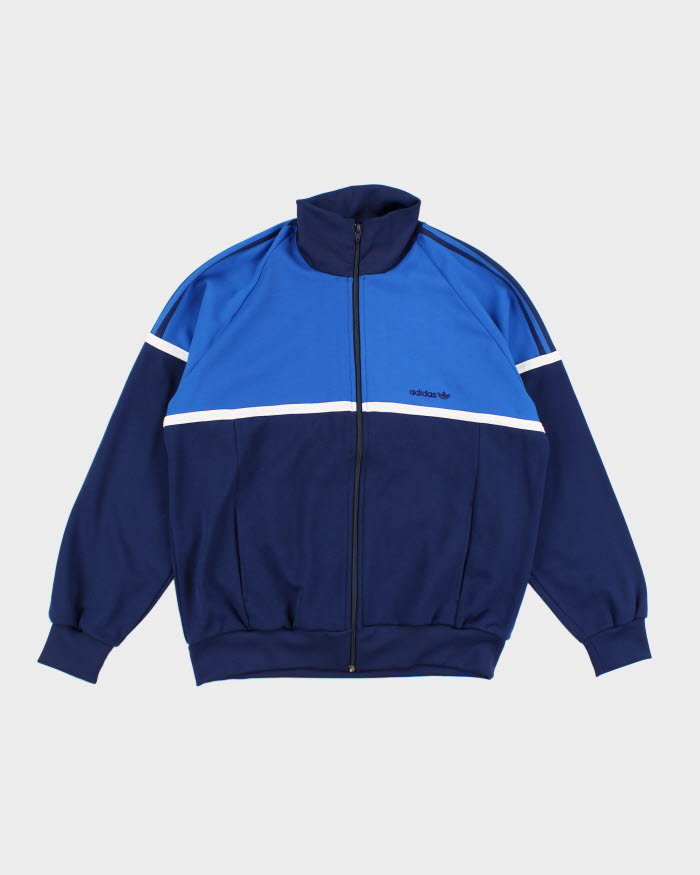 Adidas Blue Zip-Up Track Sweatshirt - L