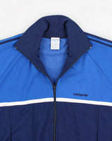 Adidas Blue Zip-Up Track Sweatshirt - L