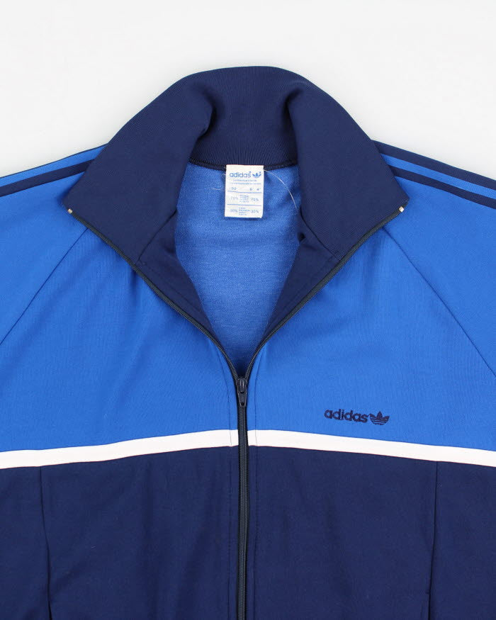 Adidas Blue Zip-Up Track Sweatshirt - L