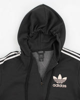 Adidas Black Zip-Up Hoodie - S