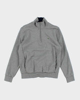 Lacoste Grey Quarter-Zip Sweatshirt - M