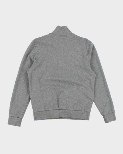 Lacoste Grey Quarter-Zip Sweatshirt - M