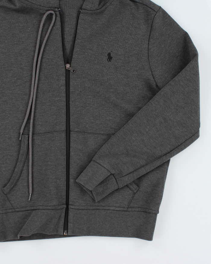 Polo Ralph Lauren Grey Zip-Up Hoodie - M