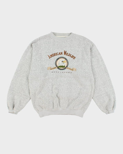Vintage American Wildlife Sweatshirt - M