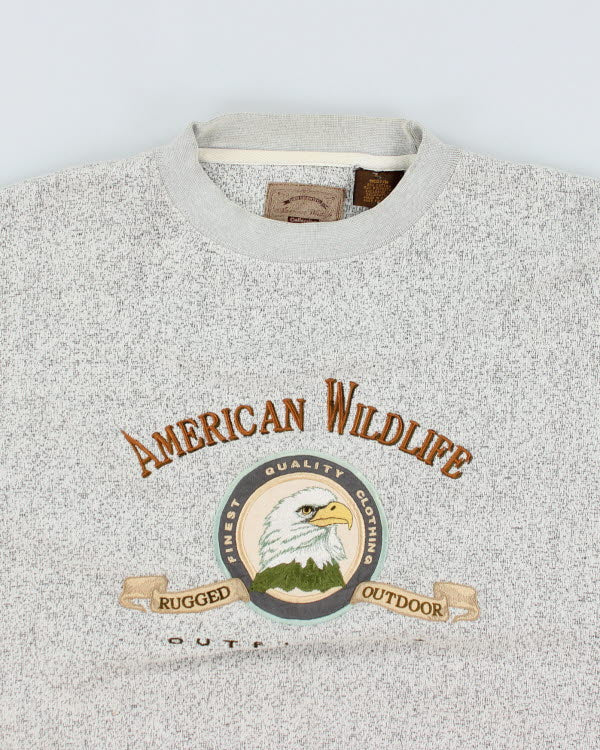 Vintage American Wildlife Sweatshirt - M