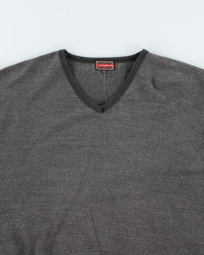 Vintage Chevignon V-Neck Sweatshirt - XL