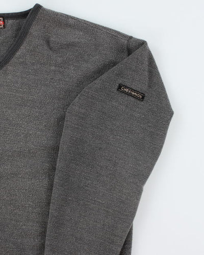 Vintage Chevignon V-Neck Sweatshirt - XL