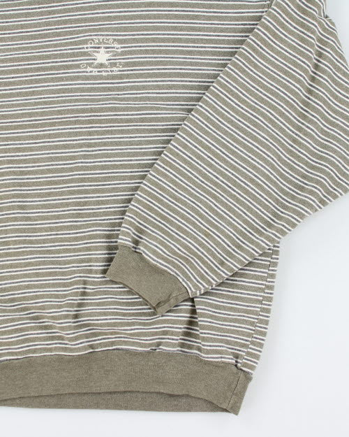 Vintage 90's Converse Striped Sweatshirt - L