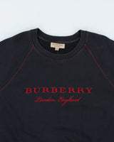 Vintage Burberry London Embroidered Sweatshirt - XXL