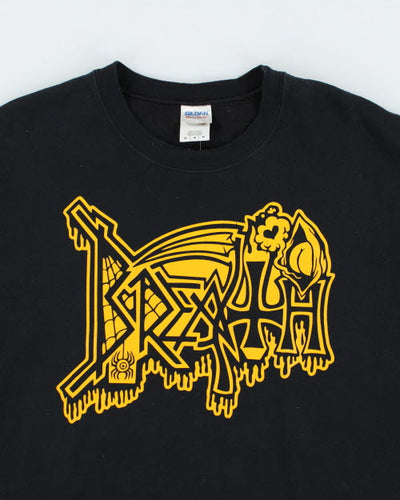 Vintage 2000's Breath Parody Metal Font Sweatshirt - M