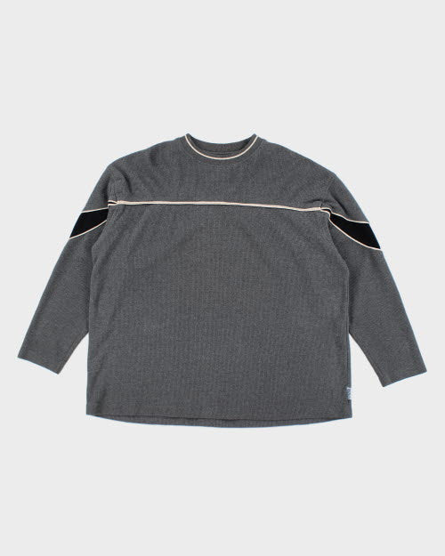 Vintage 90's River Washed Heavyweight Waffle Sweatshirt - XL
