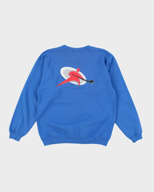 Vintage 90's Hockey Hanes Heavyweight Sweatshirt - M